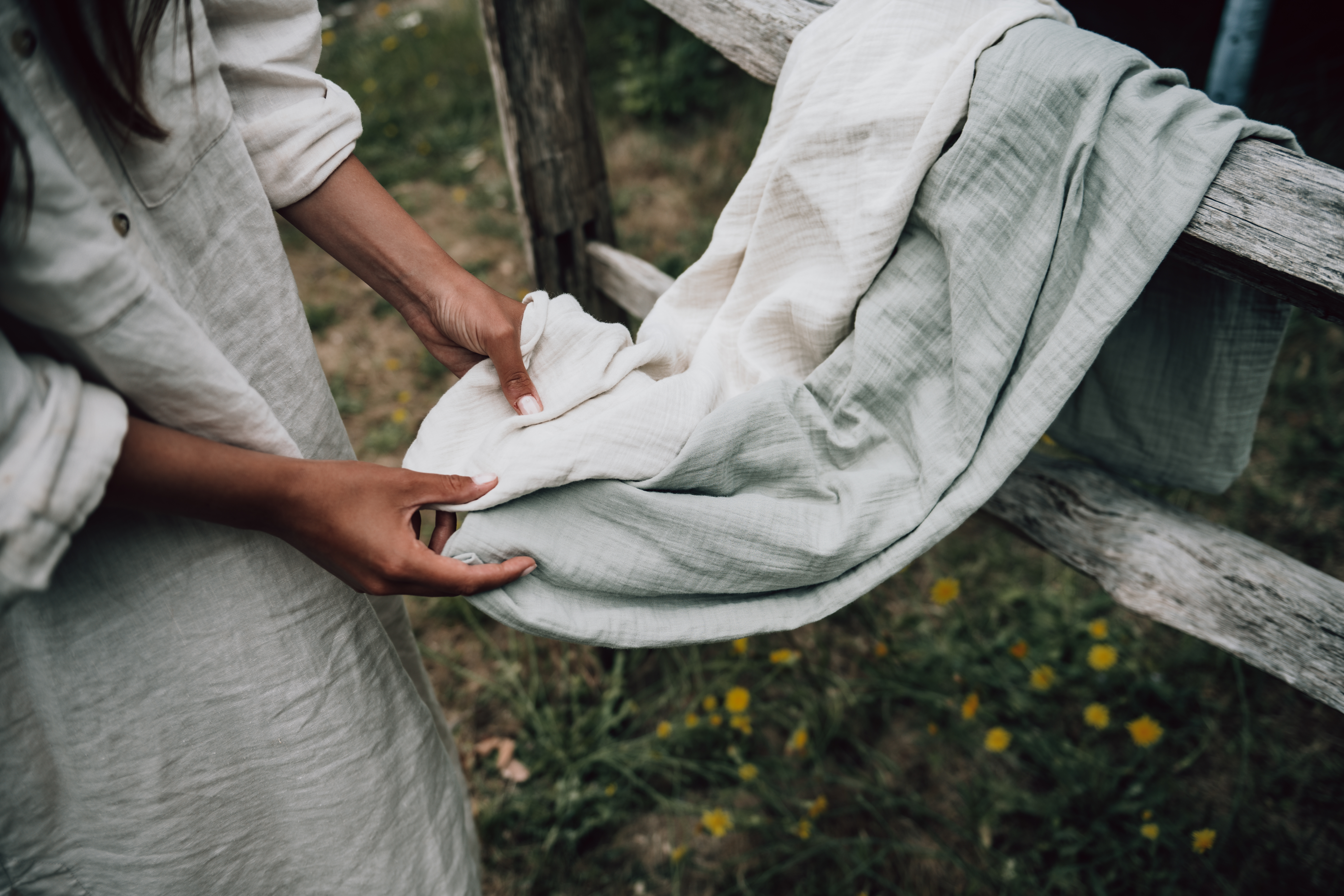 Hydrofiel Swaddle Faro sage